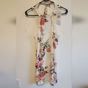 Floral Halter Mini Dress